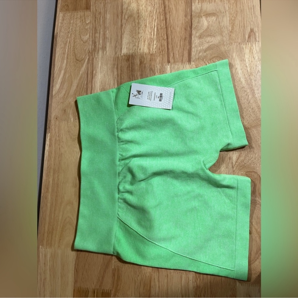 Vibrant Green Athletic Shorts Lightweight and Comfortable